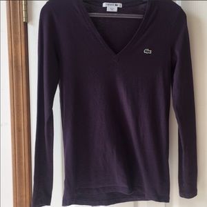 Lacoste long sleeve v neck